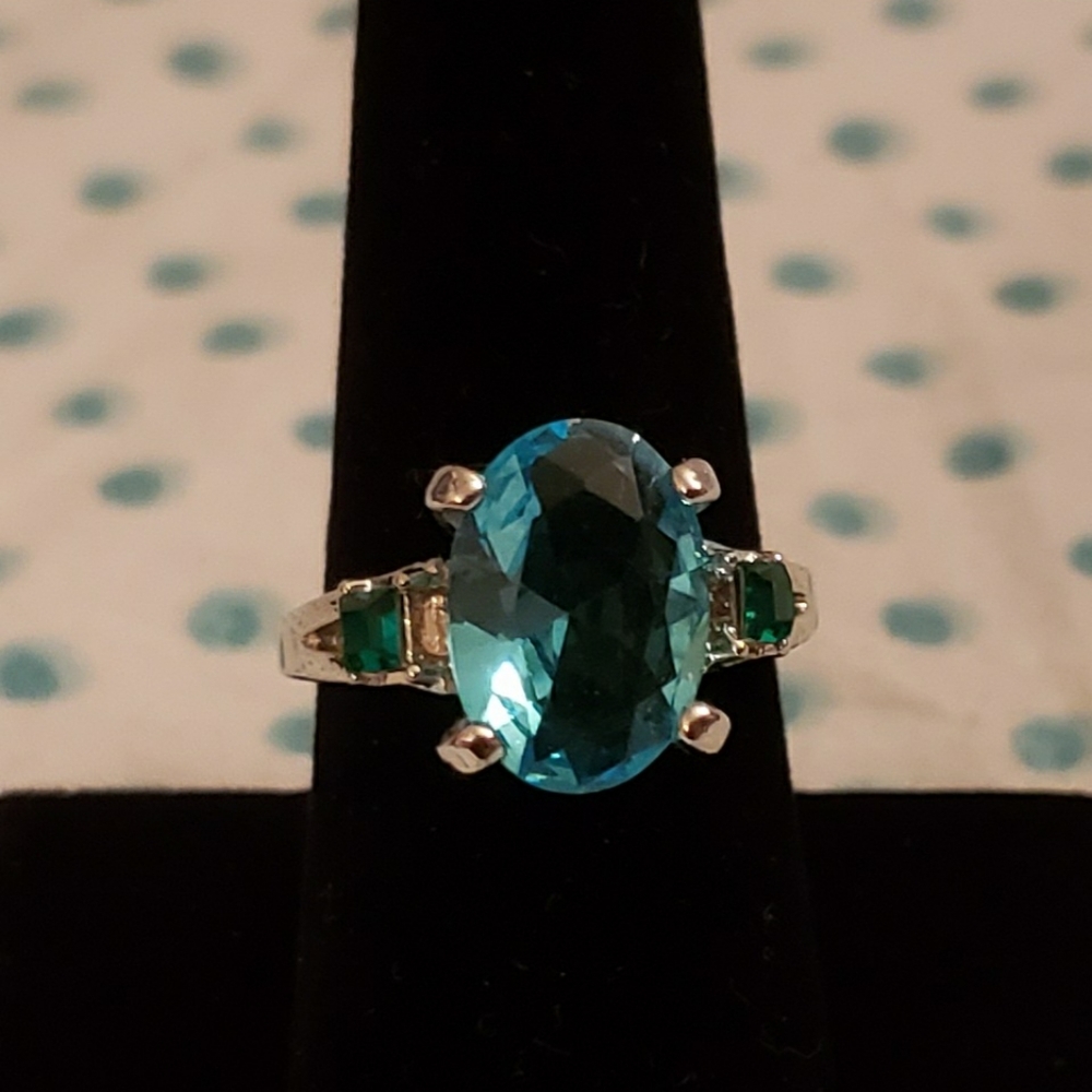 Aquamarine color Ring